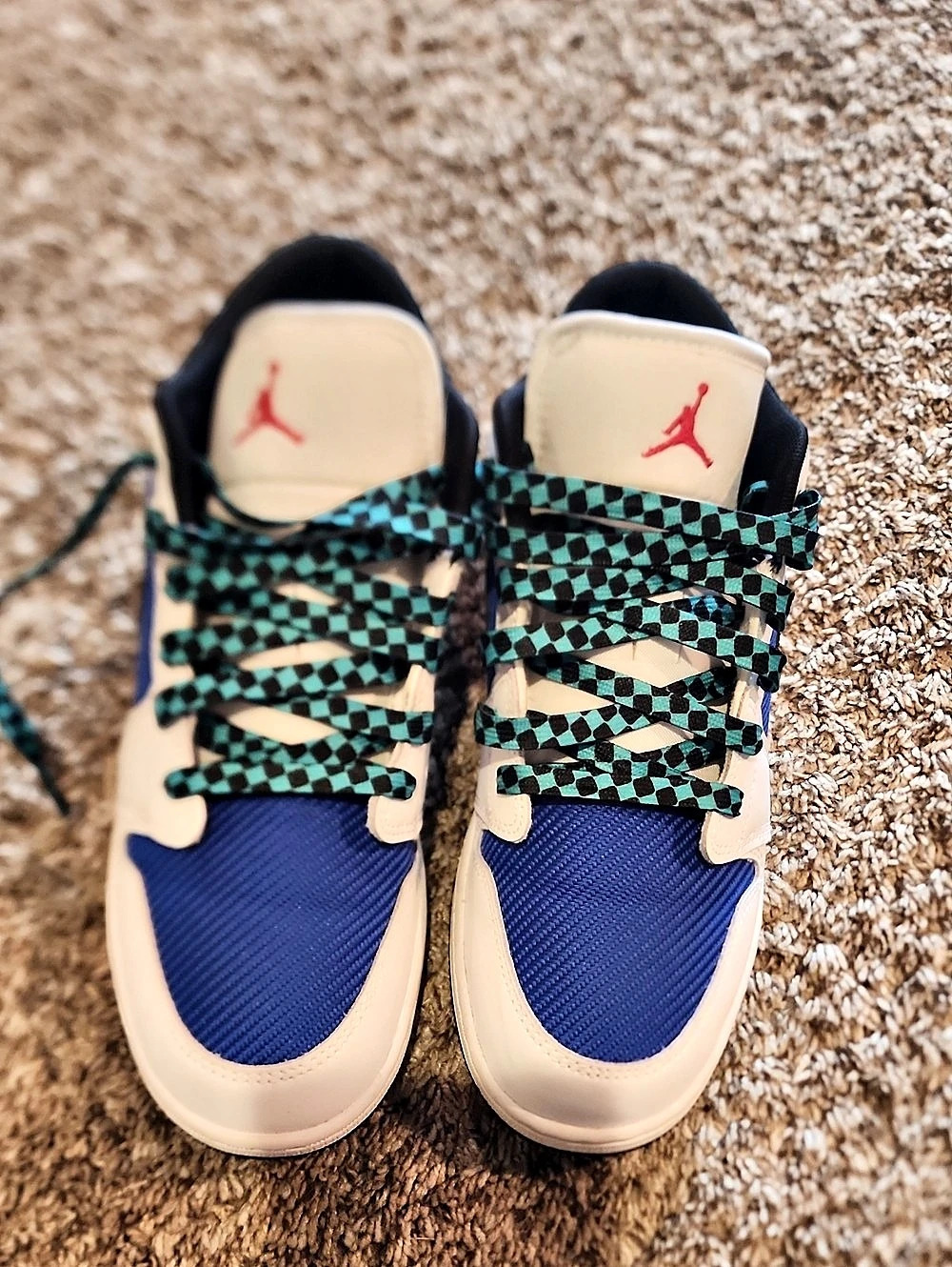 Jordan Air Jordan 1 Low 'Alternate Royal Toe' Blue & White Sneakers